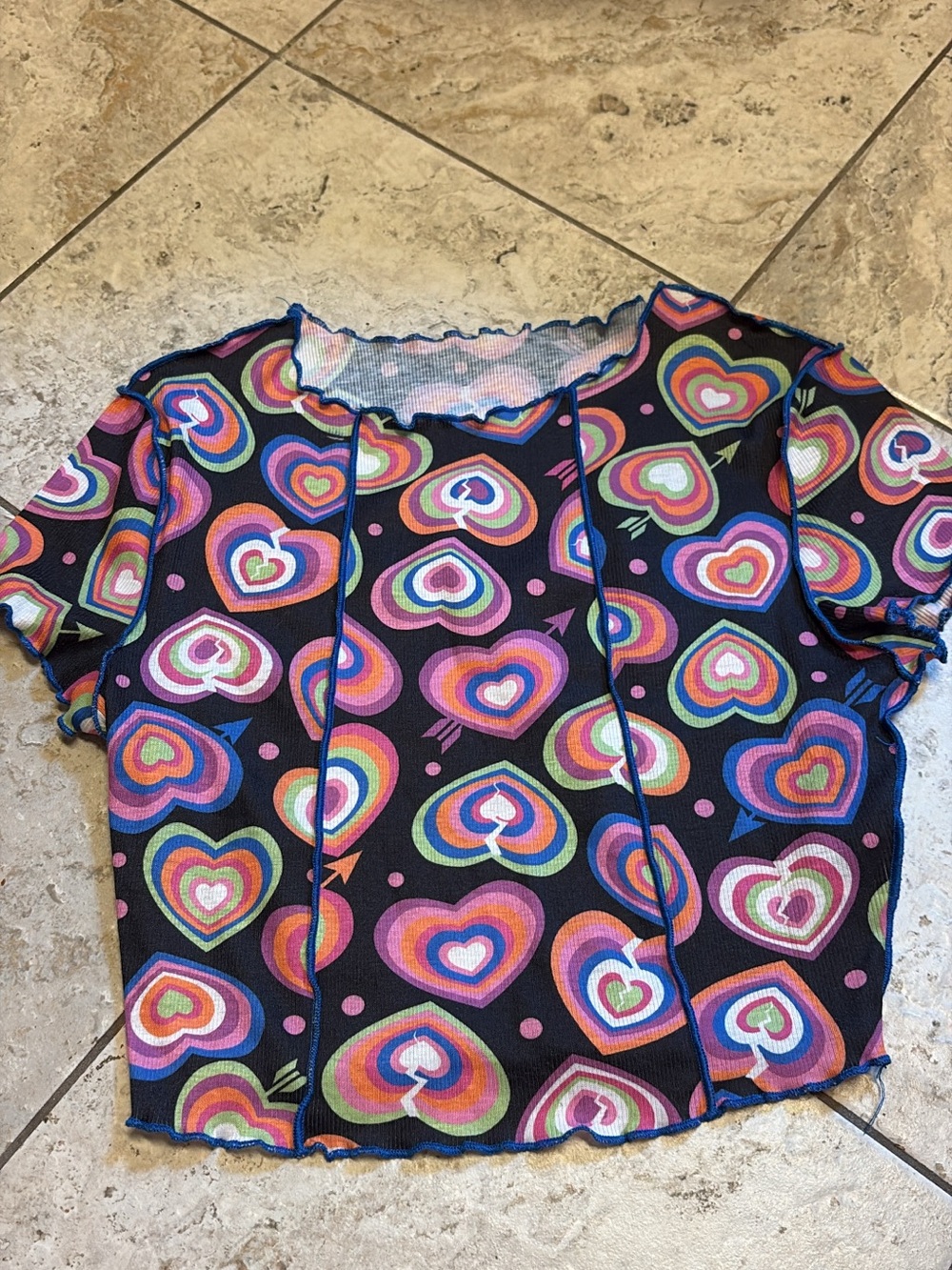 Rainbow Heart Print